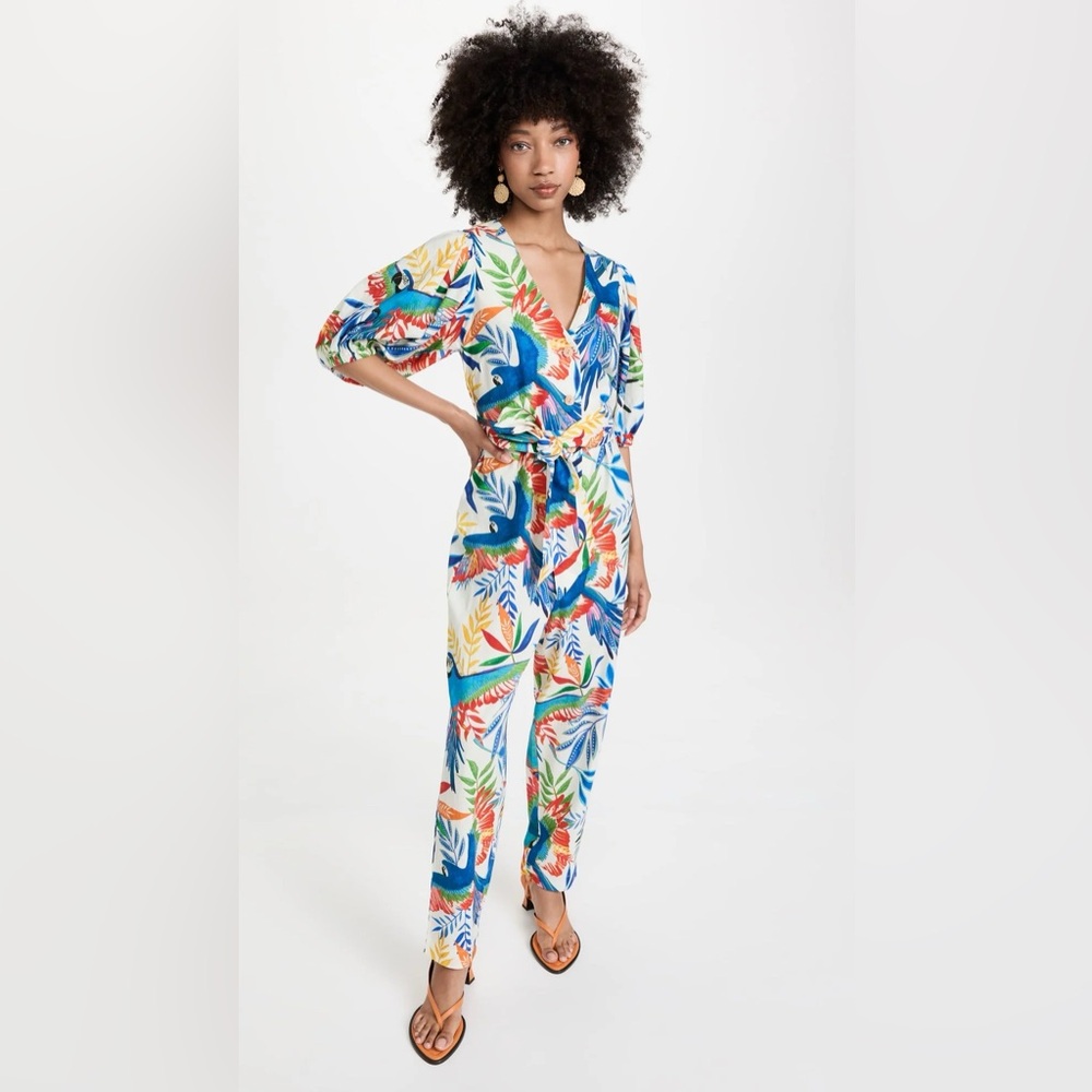 FARM Rio Macaw Wind Jumpsuit NWOT